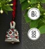 Red Macrame Ceramic Handmade bell for Wall hanging