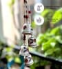 Red Macrame Symphony Mini Ceramic Bells (Set of 4)