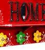 Red Mdf Home Decorative Key Holder