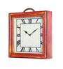 Red MDF Modern Wall Clock