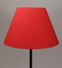 Knepp Red Cotton Fabric Solid Lampshade