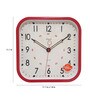 Red Metal Wall Clock