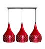 Muston Red Metal Cluster Hanging Light