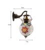 Bezalel Red Metal and Glass Wall Sconces