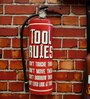 Red Metal Prop Extinguisher