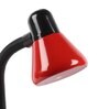 Red Metal Shade Study Lamp With Red Base
