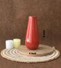Red Metal Table Vase