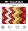 Red Microfiber 16x24 Inches Super Soft Bath Mat