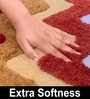 Red Microfiber 16x24 Inches Super Soft Bath Mat