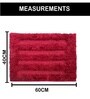 Red Microfiber 16x24 Inches Ultra Soft Bath Mat