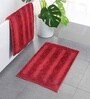 Red Microfiber 16x24 Inches Ultra Soft Bath Mat