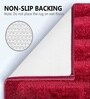 Red Microfiber 16x24 Inches Ultra Soft Bath Mat