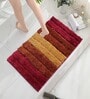 Red Microfiber 24x16 Inches Anti-Skid Bath Mat