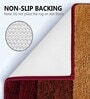 Red Microfiber 24x16 Inches Anti-Skid Bath Mat