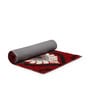 Red Microfiber 55 x 22 Inches Machine Made Floor Runner