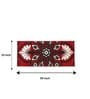 Red Microfiber 55 x 22 Inches Machine Made Floor Runner