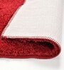 Red Microfiber AntiSkid 16 X 24 Inches Bath Mat