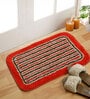 Red Microfiber AntiSkid 16 X 24 Inches Bath Mat