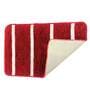 Red Geometric Microfibre 15 x 23 Inches Anti Skid Door Mat