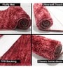 Red Microfibre 23 x 56 Inches Machine Made Floor Runner