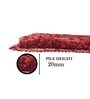 Red Microfibre 23 x 56 Inches Machine Made Floor Runner