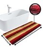 Red Microfibre 24 x 60 Inches Machine Made Floor Runner