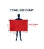 Red Microfiber Solid 300 GSM Bath Towel