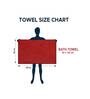 Red Microfiber Solid 400 GSM Bath Towel