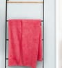 Red Microfiber Solid 450 GSM Bath Towel