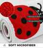 Red LadyBug Microfibre 24X16 Inches Anti-Skid Bath Mat