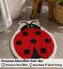 Red LadyBug Microfibre 24X16 Inches Anti-Skid Bath Mat