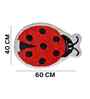 Red LadyBug Microfibre 24X16 Inches Anti-Skid Bath Mat