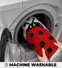 Red LadyBug Microfibre 24X16 Inches Anti-Skid Bath Mat