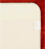 Red Geometric Microfibre 24x16 Inches AntiSkid Bath Mats (Set of 2)