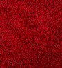 Red Geometric Microfibre 24x16 Inches AntiSkid Bath Mats (Set of 2)