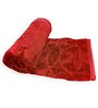 Red Mink Floral 400 GSM Double Bed Blanket