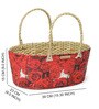 Red Natural Fibre Basket