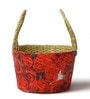 Red Natural Fibre Basket