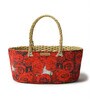 Red Natural Fibre Basket