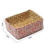 Red Natural Fibre Hamper Fruit Basket