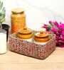 Red Natural Fibre Hamper Fruit Basket