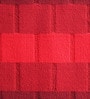 Red Geometric Polyester 23 x 15 Inches Anti Skid Door Mat