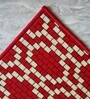 Red Nylon 47 x 20 Inches Machine Made Floor Runner and Door Mat