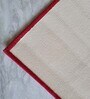 Red Nylon 47 x 20 Inches Machine Made Floor Runner and Door Mat