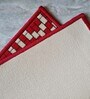 Red Nylon 47 x 20 Inches Machine Made Floor Runner and Door Mat