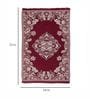 Red Chenille Persian 4 x 6 Feet Machine Made Carpet