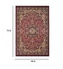 Red Polypropylene Vintage 4 x 6 Feet Hand Woven Carpet