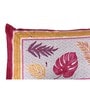 Red Patterned 144 TC 100% Cotton (Set of 2) Pillow Covers