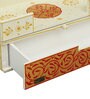Red Pine Wood Pooja Mandir Without Door