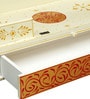 Red Pine Wood Pooja Mandir Without Door